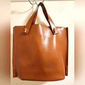 Lamarthe Brown Leather Tote Bag